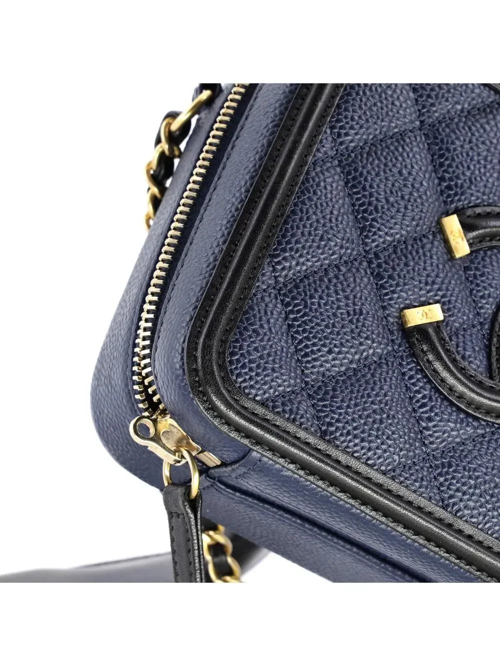 Chanel Filigree Vanity Case Quilted #259152C38B